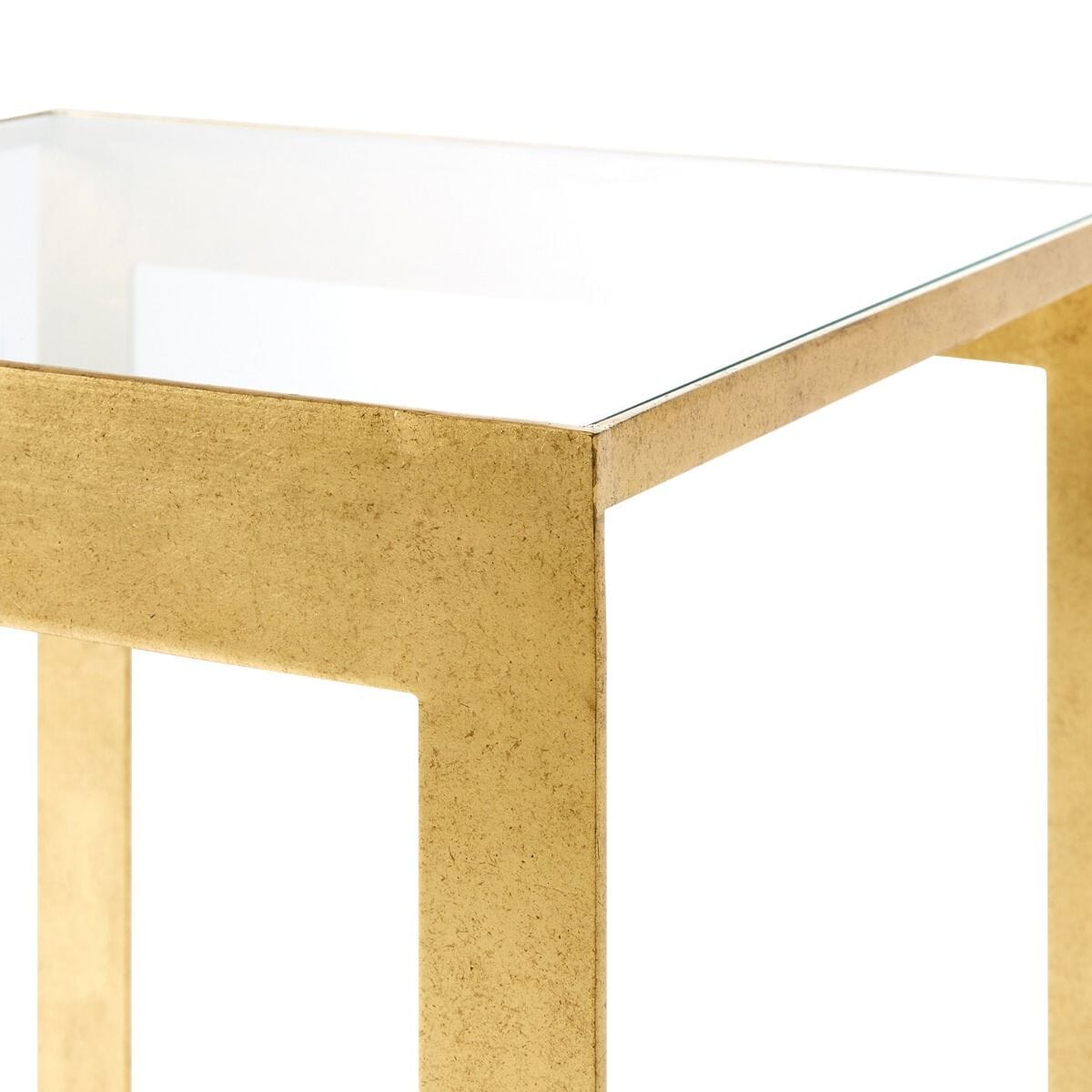 PRAIRIE SIDE TABLE, GOLD LEAF