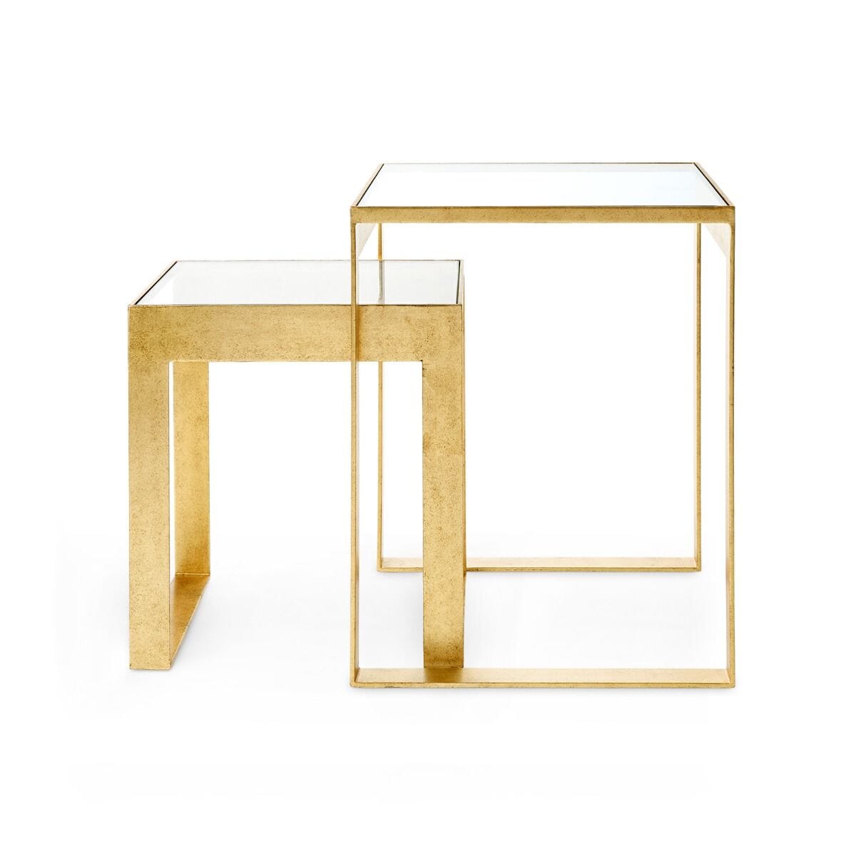 PRAIRIE SIDE TABLE, GOLD LEAF