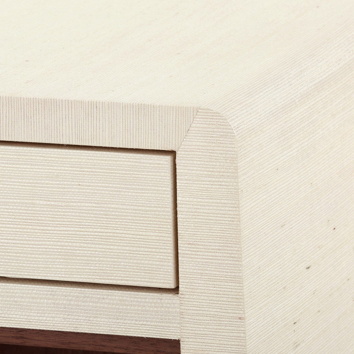 QING 2-DRAWER SIDE TABLE, CANVAS CREAM