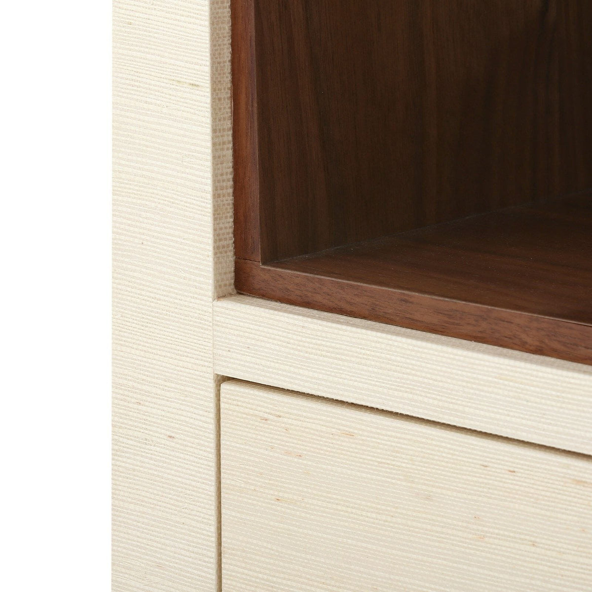 QING 2-DRAWER SIDE TABLE, CANVAS CREAM