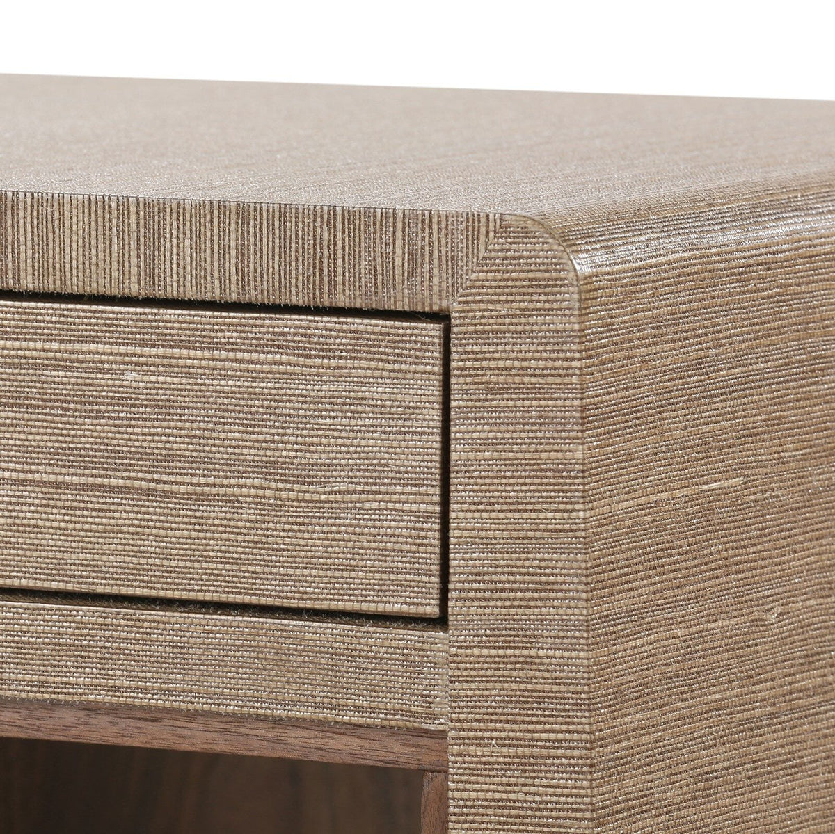 QING 2-DRAWER SIDE TABLE, CANVAS CREAM