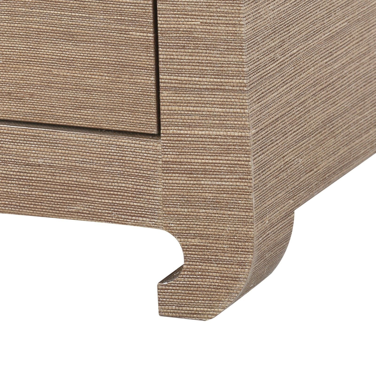 QING 2-DRAWER SIDE TABLE, CANVAS CREAM