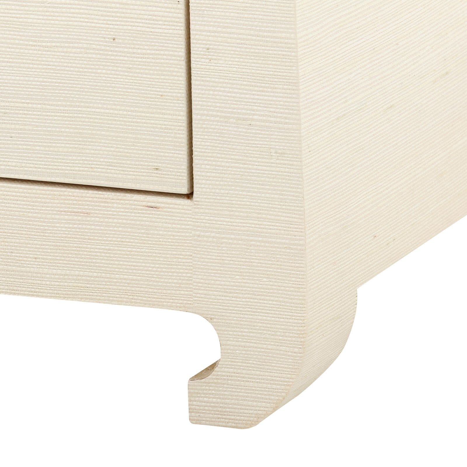 QING 2-DRAWER SIDE TABLE, CANVAS CREAM