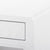QING 2-DRAWER SIDE TABLE, CHIFFON WHITE