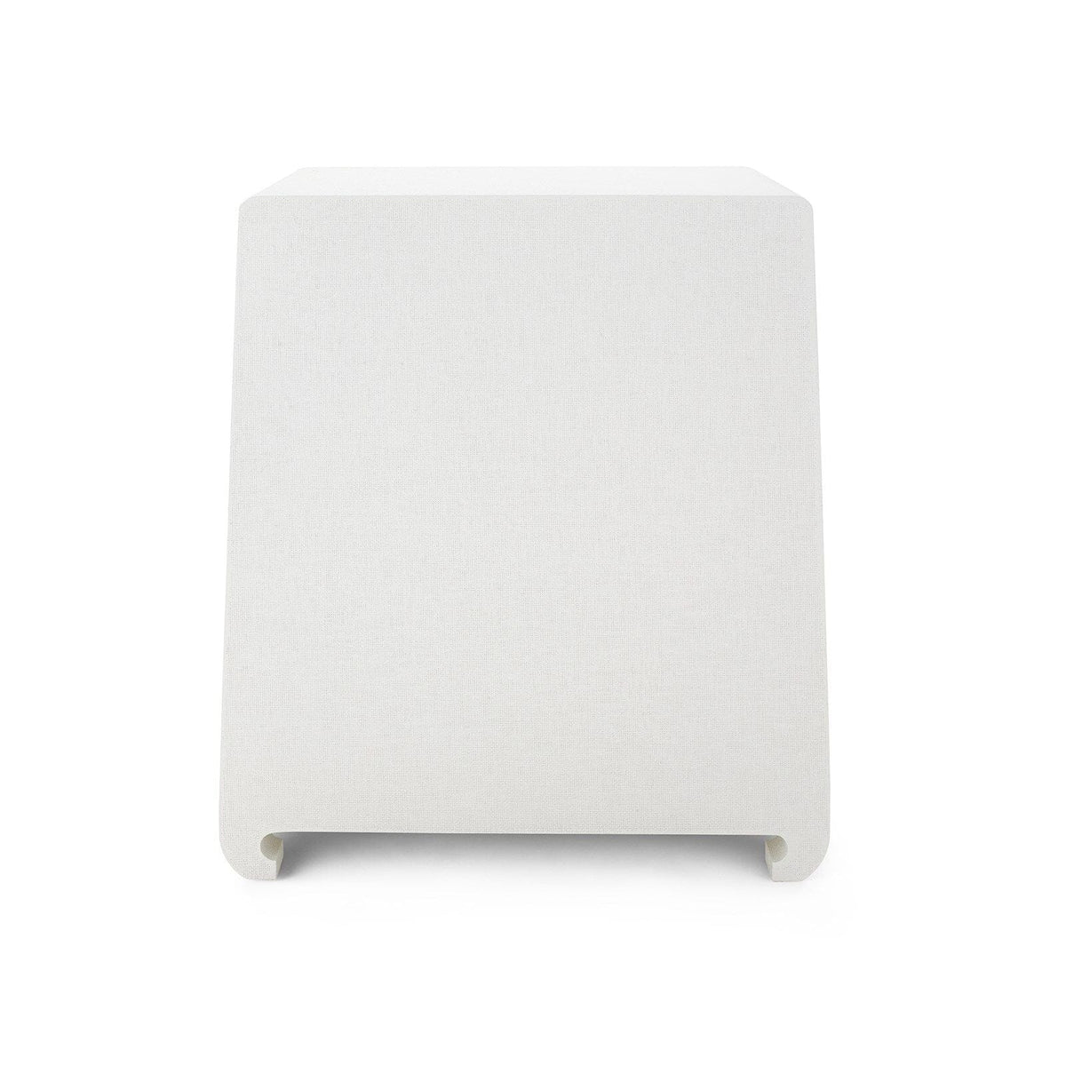 QING 2-DRAWER SIDE TABLE, CHIFFON WHITE