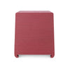 QING 2-DRAWER SIDE TABLE, RED