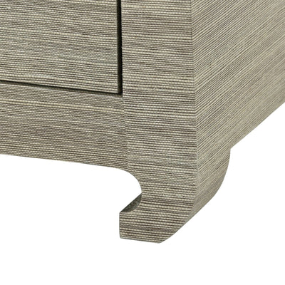 QING 2-DRAWER SIDE TABLE, SAGE GREEN