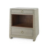 QING 2-DRAWER SIDE TABLE, SAGE GREEN