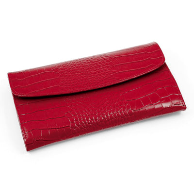 Red Leather Jewelry Clutch - Salisbury & Manus