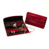 Red Leather Jewelry Clutch - Salisbury & Manus