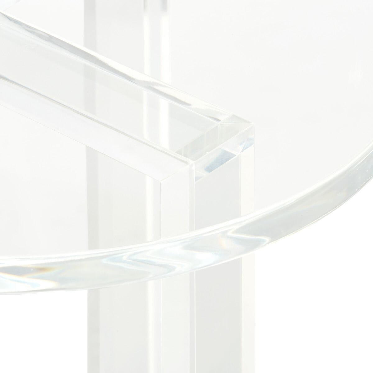REDDING SIDE TABLE, CLEAR