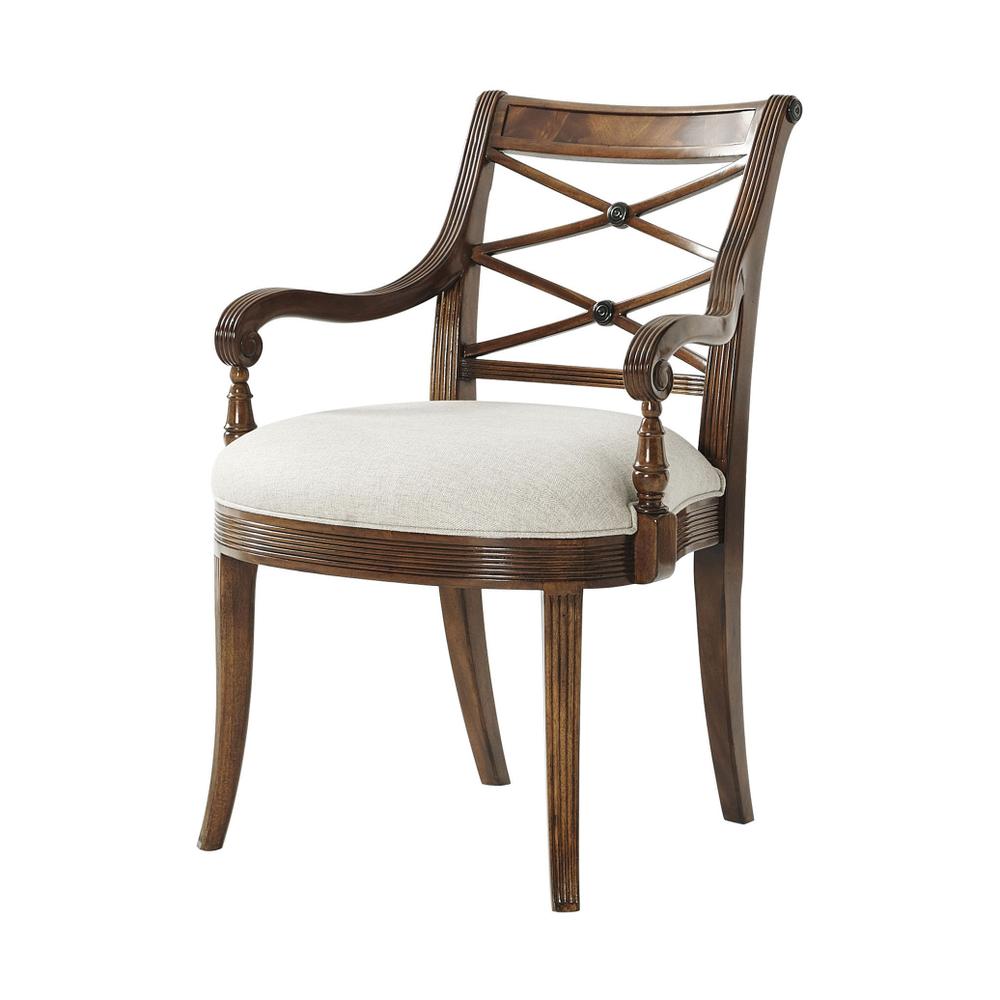 Regency Mahogany Dining Arm Chair - Salisbury & Manus