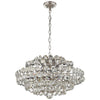 Sanger Small Chandelier in Polished Nickel with Crystal - Salisbury & Manus