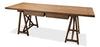 Sawhorse Desk, Natural Polished Old Pine - Salisbury & Manus