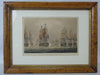 Set of Four Antique 19th C Marine Schooner Prints in Antique Birds Eye Maple  Frames. - Salisbury & Manus