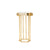 SPECTRUM ROUND SIDE TABLE, GOLD LEAF