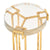 SPECTRUM ROUND SIDE TABLE, GOLD LEAF