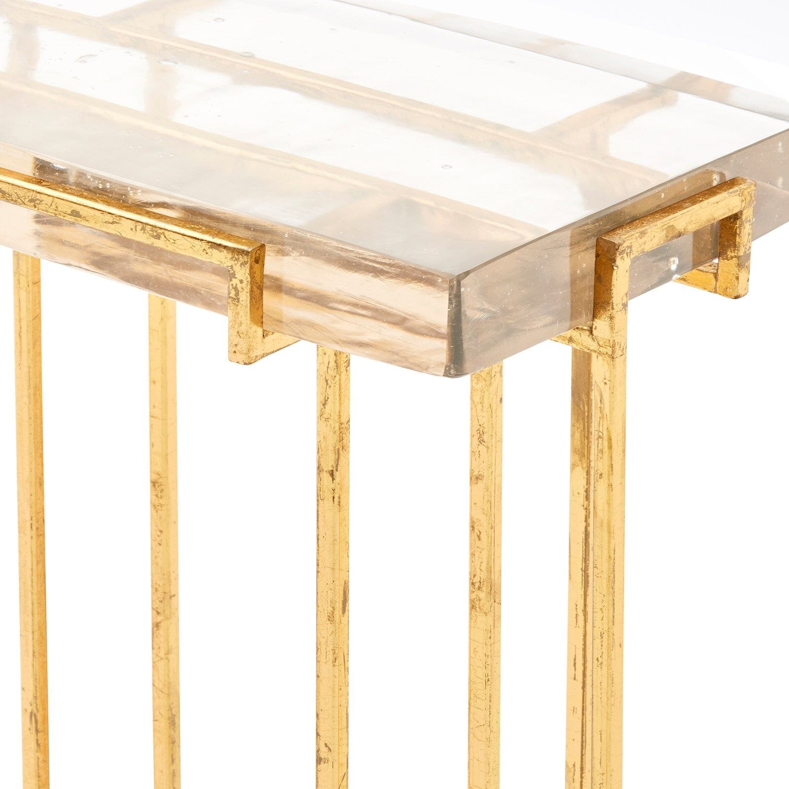 SPECTRUM SIDE TABLE, GOLD LEAF