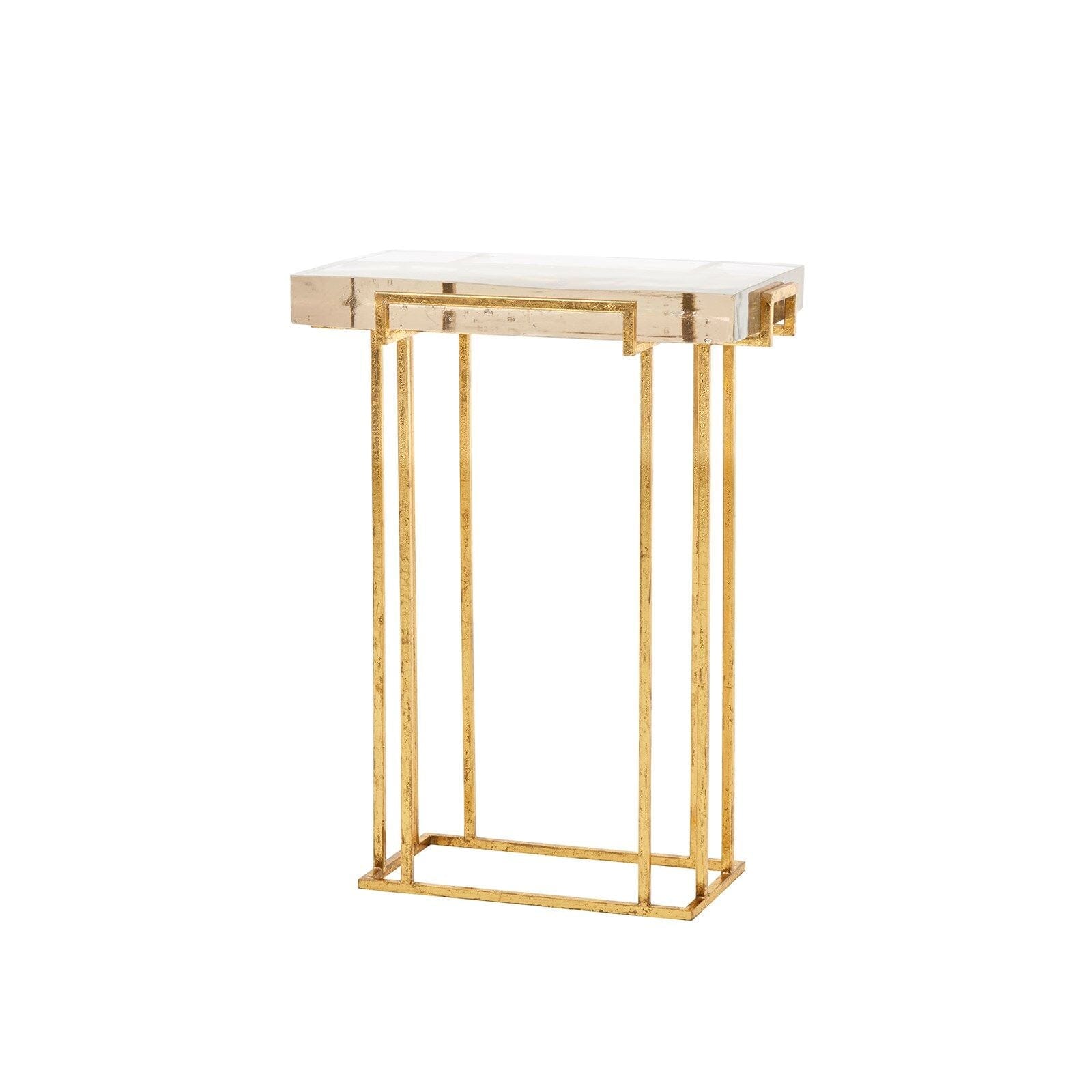 SPECTRUM SIDE TABLE, GOLD LEAF