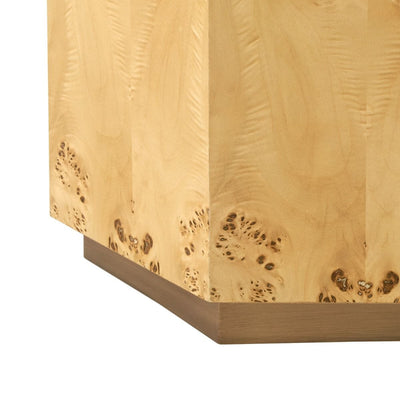 SPENCER SIDE TABLE, BURL