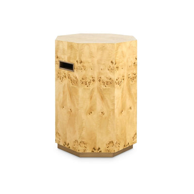 SPENCER SIDE TABLE, BURL