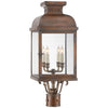 Suffork Post Lantern in Natural Copper with Clear Glass - Salisbury & Manus