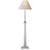 Swedish Column Buffet Lamp in Crystal with Natural Paper Shade - Salisbury & Manus
