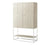 Theodore Alexander Townsend Bar Cabinet Overcast & Nickel