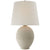 Toulon Table Lamp in Volcanic Ivory with Linen Shade - Salisbury & Manus