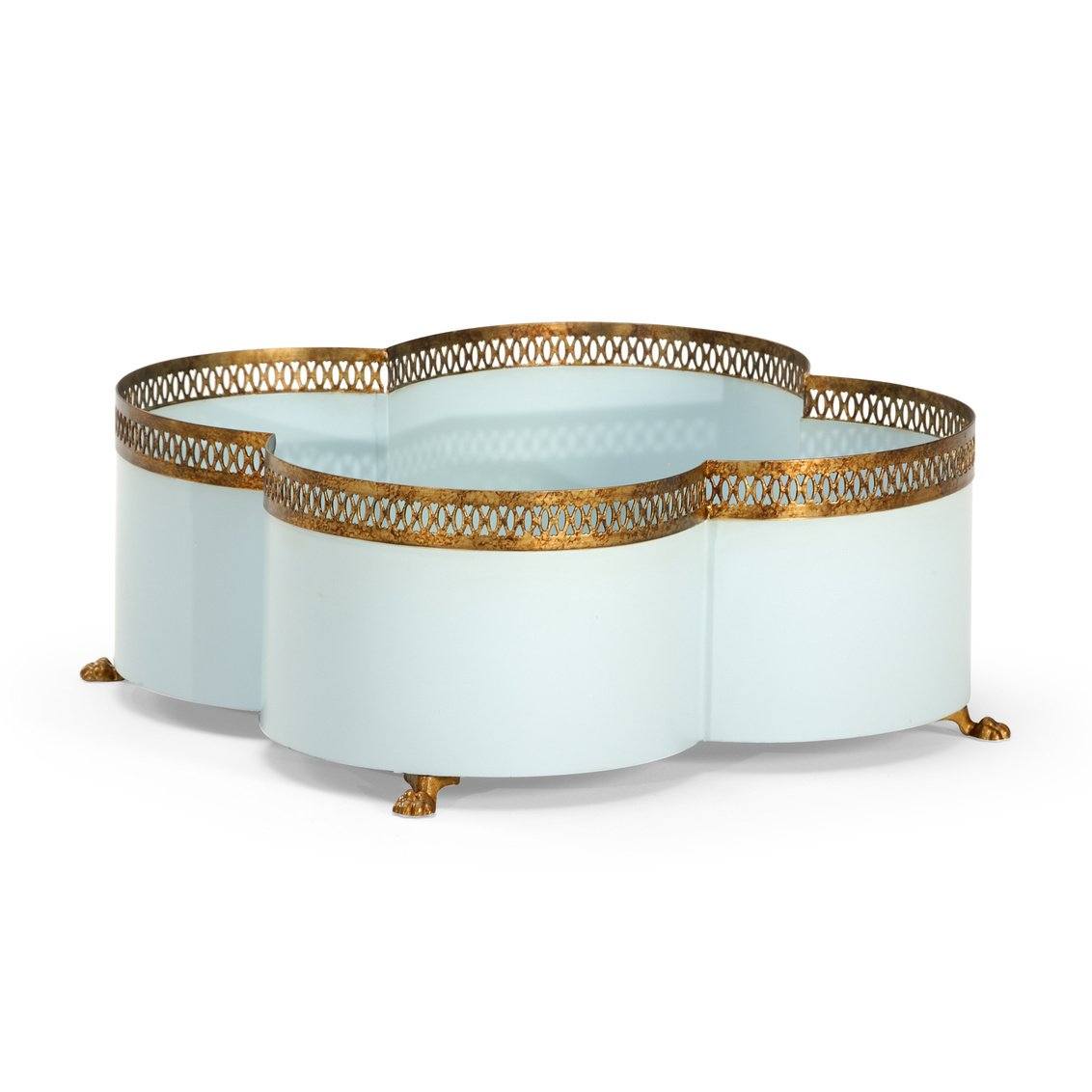 Tracery Cachepot - Lagoon - Salisbury & Manus