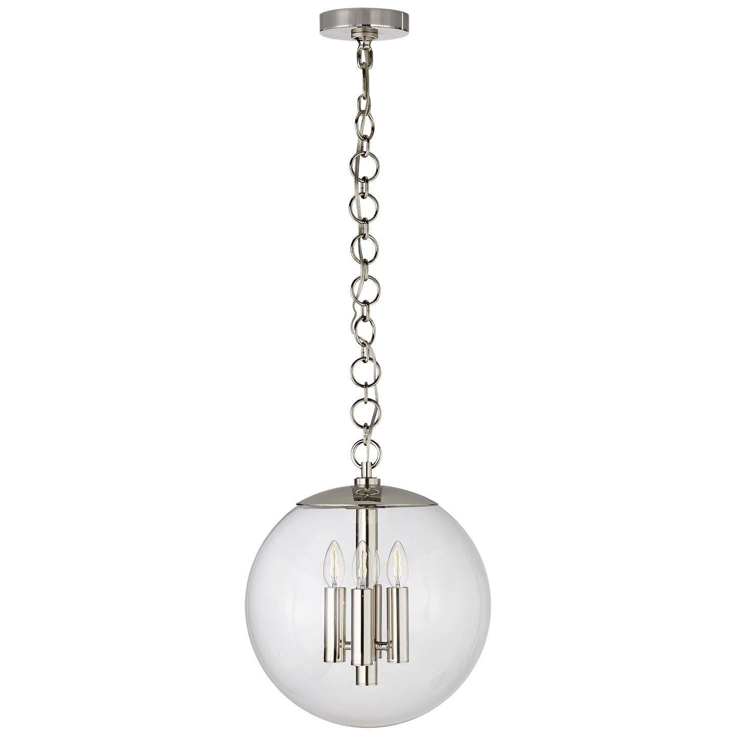 TURENNE MEDIUM GLOBE- POLISHED NICKEL - Salisbury & Manus