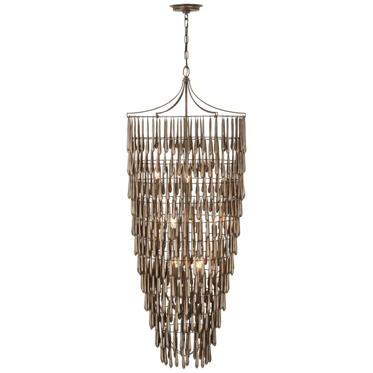 Vacarro Tall Cascading Chandelier - Salisbury & Manus