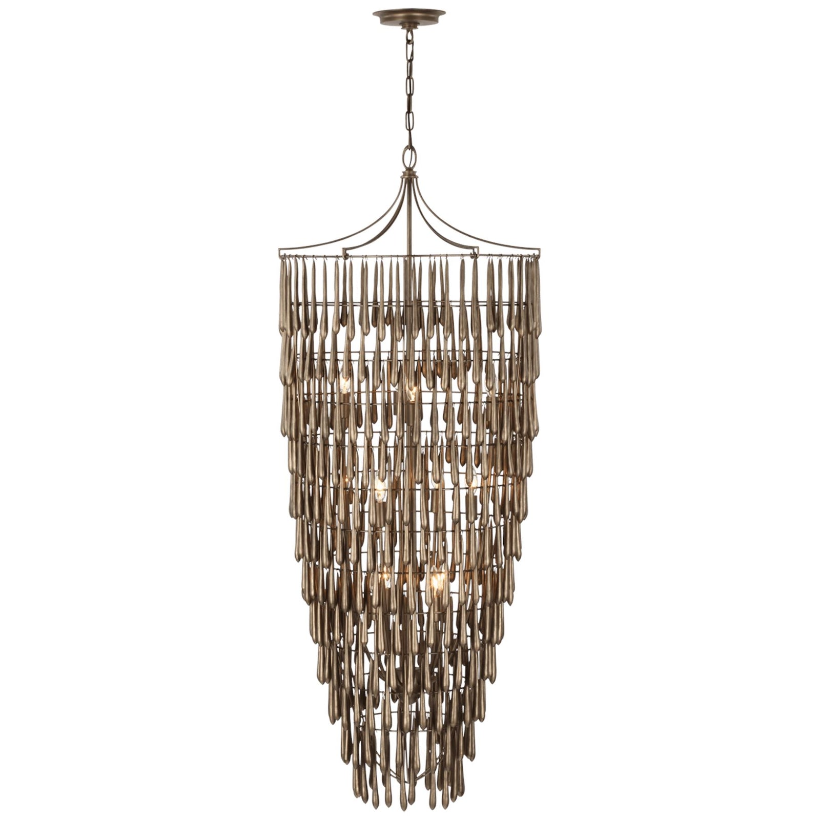 Vacarro Tall Cascading Chandelier - Salisbury & Manus