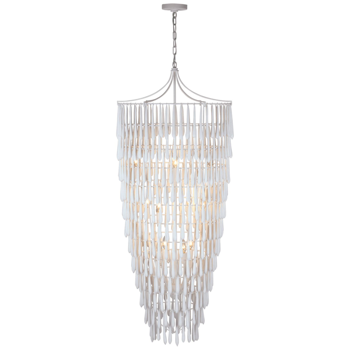 Vacarro Tall Cascading Chandelier - Salisbury & Manus
