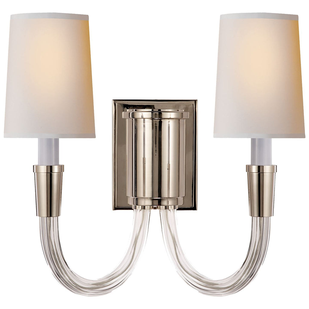 Vivian Double Sconce with Shades - Salisbury & Manus