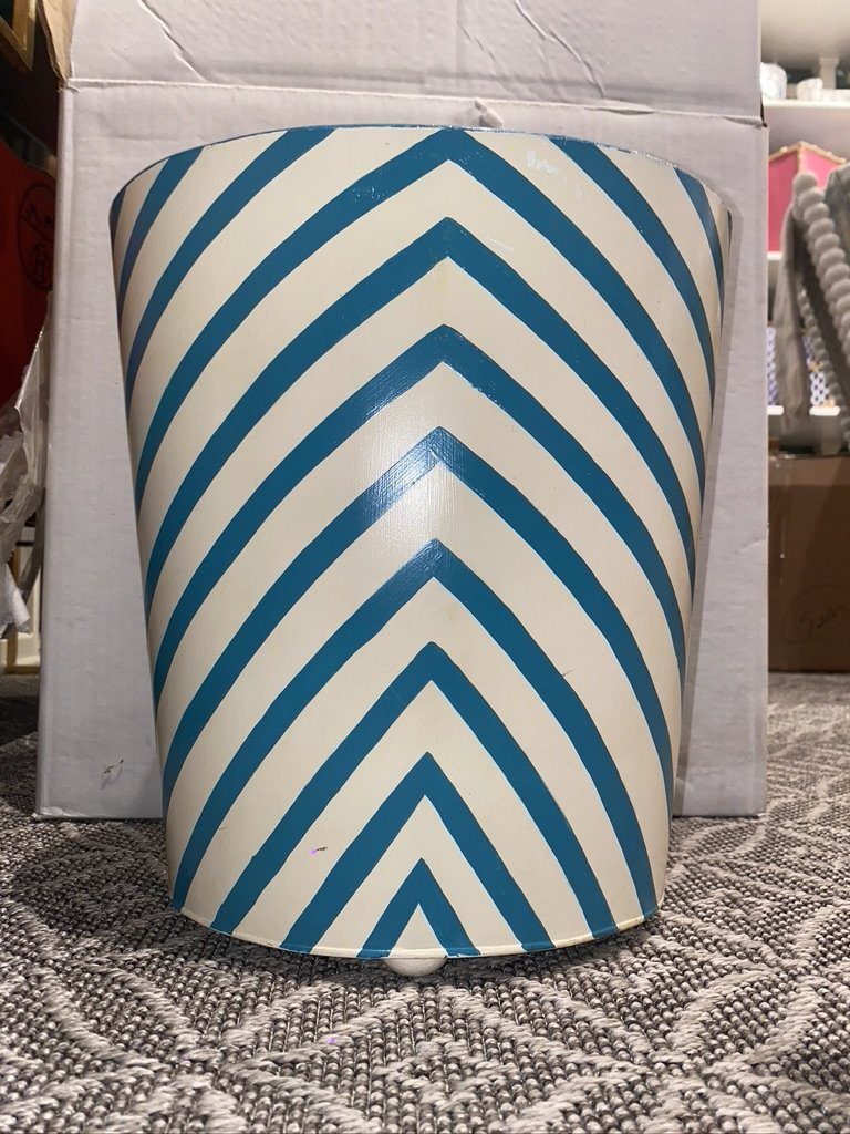 Wastebasket & Tissue Box Chevron
