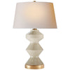 Weller Zig-Zag Table Lamp in Coconut with Natural Paper Shade - Salisbury & Manus