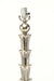 White metal elongated floor lamp - Salisbury & Manus