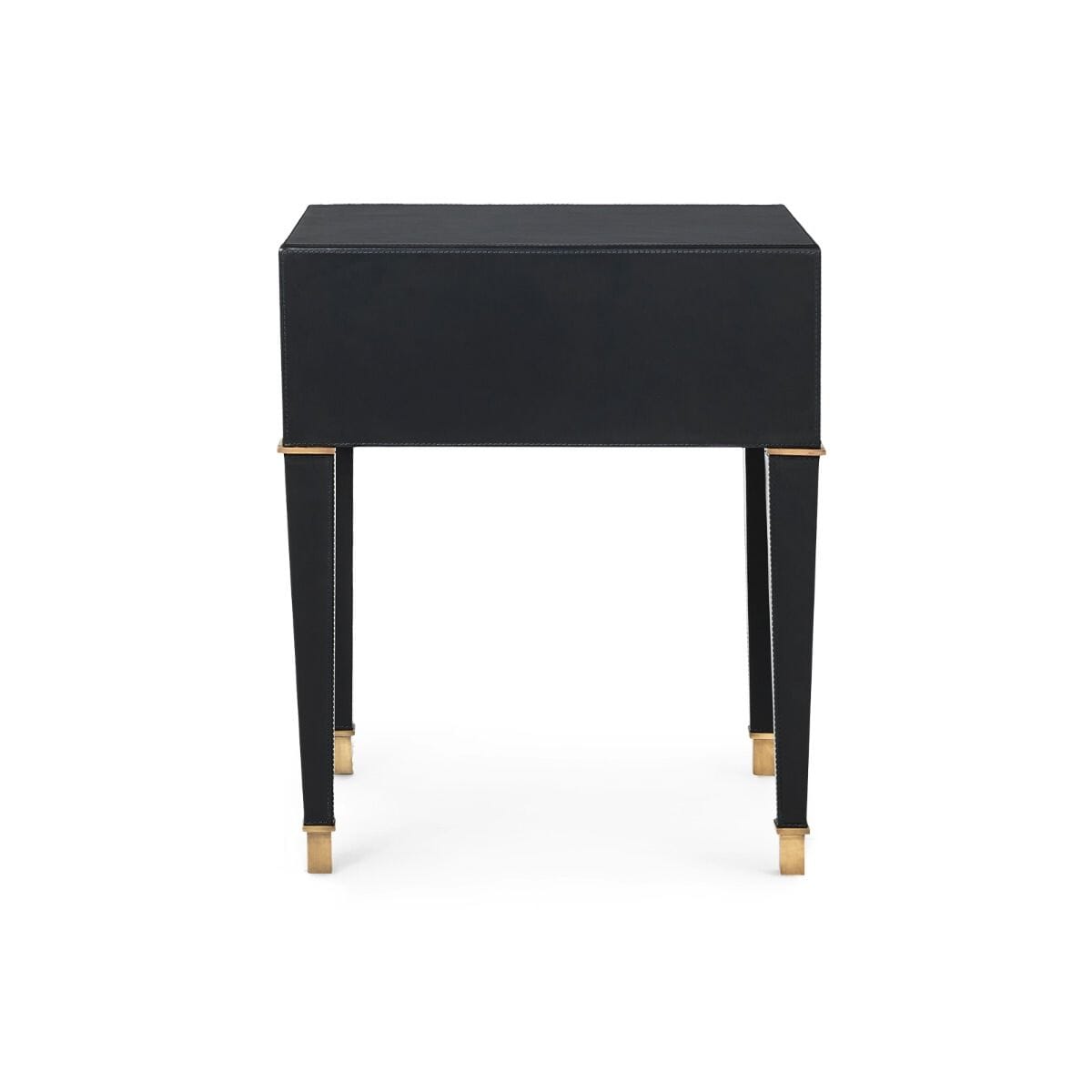 WINCHESTER 2-DRAWER SIDE TABLE, BLACK