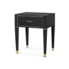 WINCHESTER 2-DRAWER SIDE TABLE, BLACK