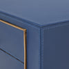 WINCHESTER 2-DRAWER SIDE TABLE, NAVY BLUE