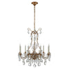 Yves Chandelier in Gilded Iron with Crystal - Salisbury & Manus