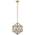 Zeno Medium 18 Facet Hedron Lantern in Gilded Iron - Salisbury & Manus